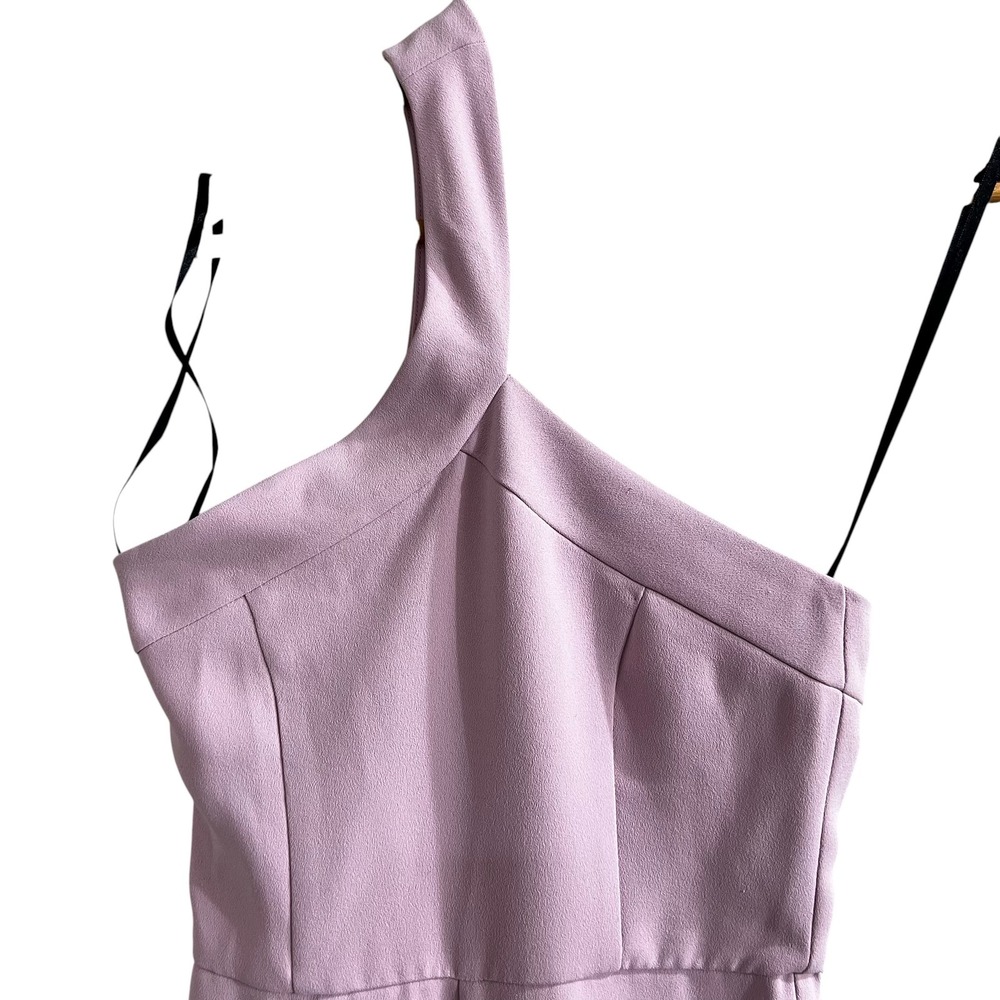 NBD Jumpsuit Lavender One Shoulder Wide Leg XXS Womens Purple Formal Event Wear - Picture 2 of 6